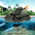 DWI Boy Toys RC Battle Amphibious Tank Run on Land and Water RC Tank with Water shooting function Amphibious